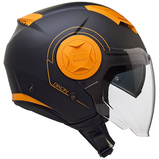 Moto Helmet Double Visor CGM 129S DIXON Orange Fluo Matt