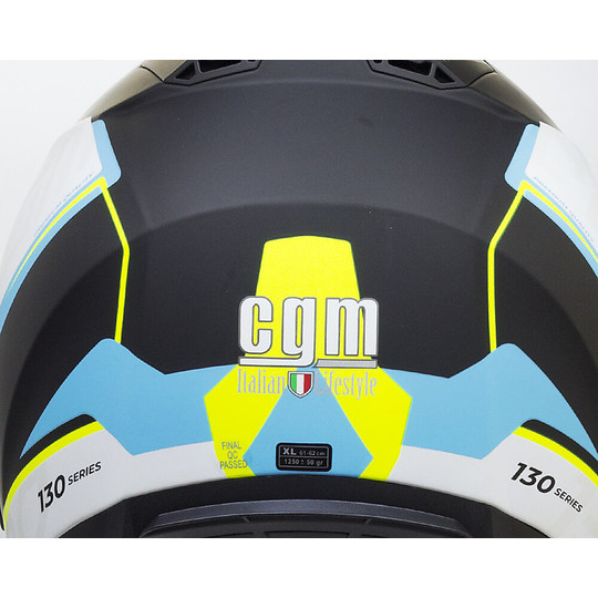 Moto Helmet Double Visor CGM 130s APACHE Light Blue