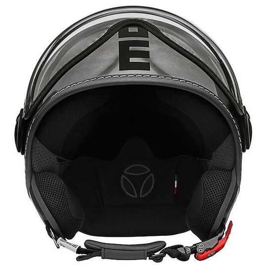 Moto Helmet Double Visor Momo Design FGTR EVO Fighter Evo Winter Limited Edition Metal Polished Matte Black