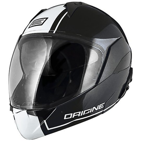 Moto Helmet Modular Origin Riviera Doppel Visor Dandy Gloss Black