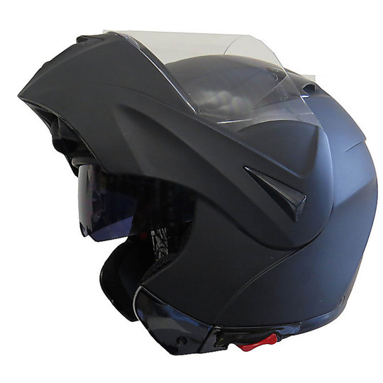 Moto Helmet Modular Steering BHR 705 Sport Doppel Visor Matt Black