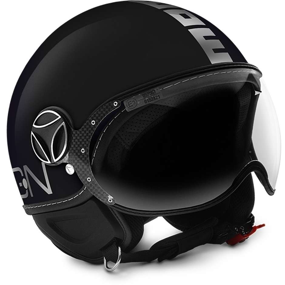Moto Helmet Momo Design Fighter Evo Chrome Metallic Black