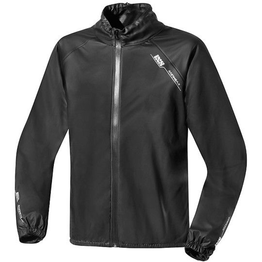 Moto Ixs Saint Black Waterproof Rain Jacket