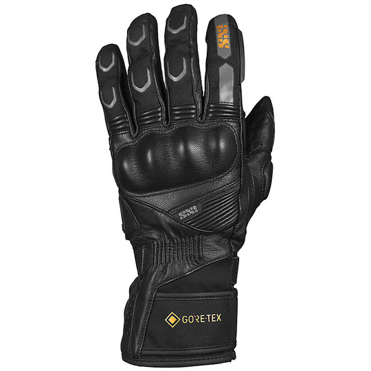 Moto Ixs Women's Leather Motorcycle Gloves and Fabric VIPER-GTX 2.0 Black
