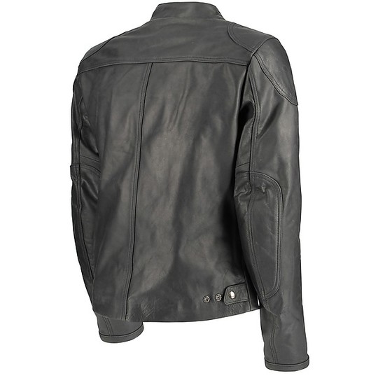 Moto Jacke aus schwarzem Leder OJ HAHN