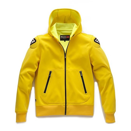 Moto Jacke Blauer Sweatshirt-Jacke EASY MAN 1.1 Yellow