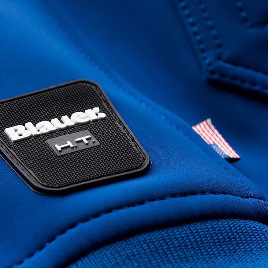 Moto Jacke Blauer Sweatshirt-Jacke EASY WOMAN 1.1 Blu Limoges