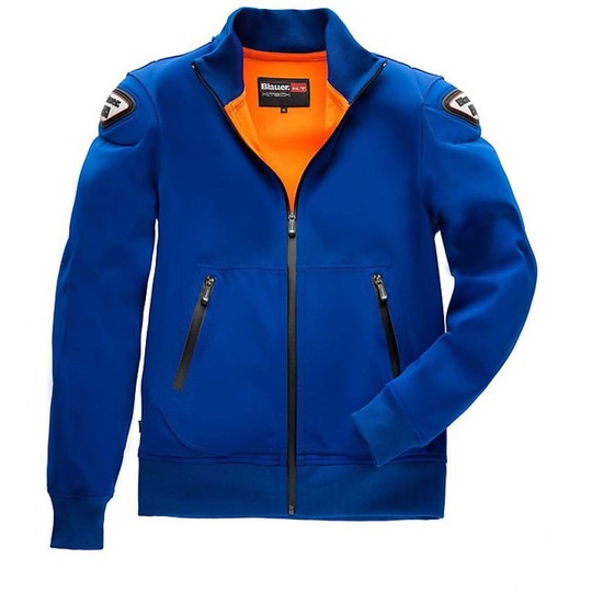 Moto Jacke Blauer Sweatshirtjacke MAN EASY 1.0 Blu Limoges
