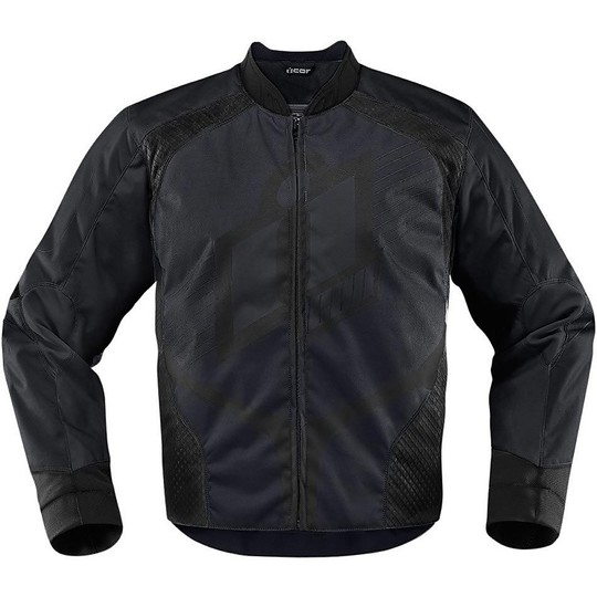 Moto Jacke Jacket Technische Icon Overlord-Schwarz-Gewebe