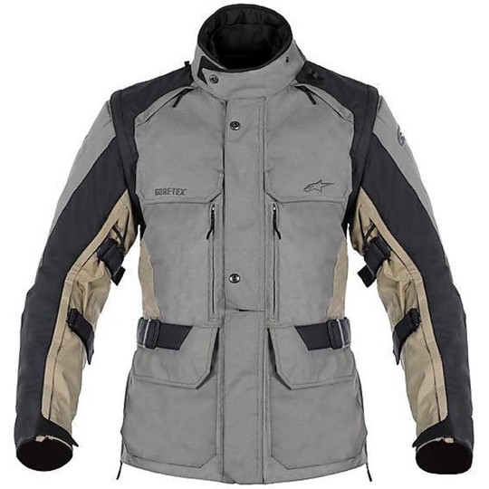 Moto Jacket Alpinestars DURBAN GORE-TEX JACKET Grey-Sand