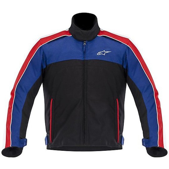 Moto Jacket Alpinestars SOLARIS TEXTILE JACKET Black-White-Blue-Red