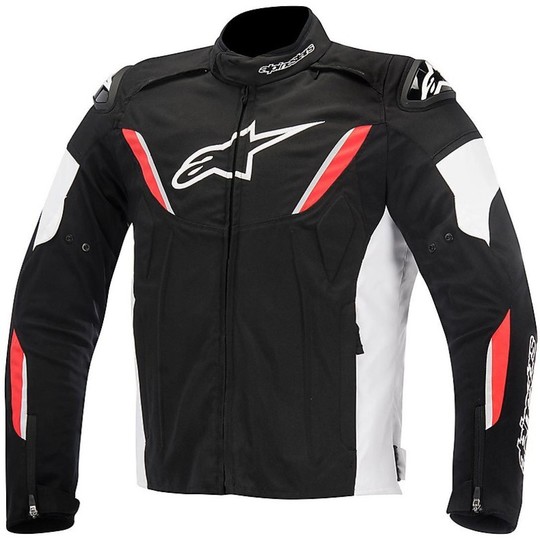 Moto Jacket Alpinestars T-GP technical R Waterproof Textile Jacket Black White Red