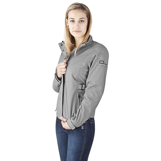 Moto Jacket by Donna in OJ VANITY Fabric Lady Gray