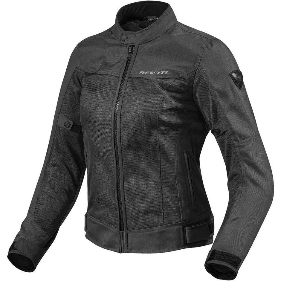 Moto jacket by Donna Summer Traforato Rev'it ECLIPSE Lady Black For ...