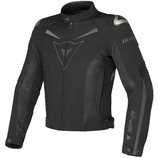 Moto jacket Dainese Super Speed ​​Tex Black Dark Gull Grey