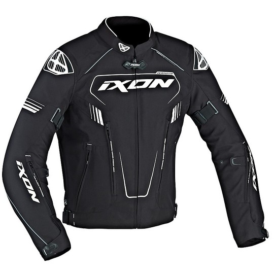 Moto jacket Fabric 3-Layer Ixon Zephyr Hp Black White