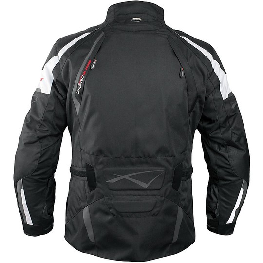Moto Jacket Fabric A-Globe Touring Pro Evo Schwarz / Weiß