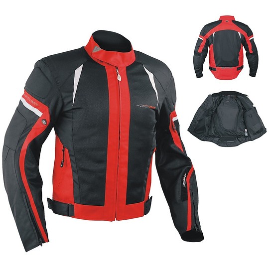 Moto Jacket Fabric A-Pro Perforated Eolo Summer Red