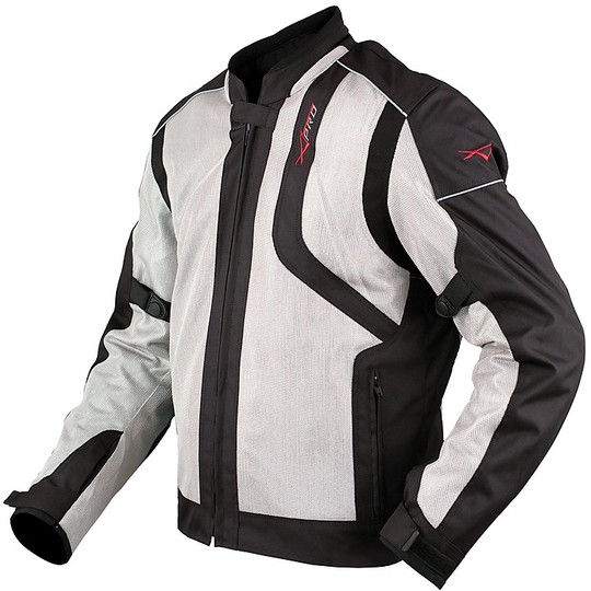 Moto jacket Fabric A-Pro Perforated Sport Sensor Silver