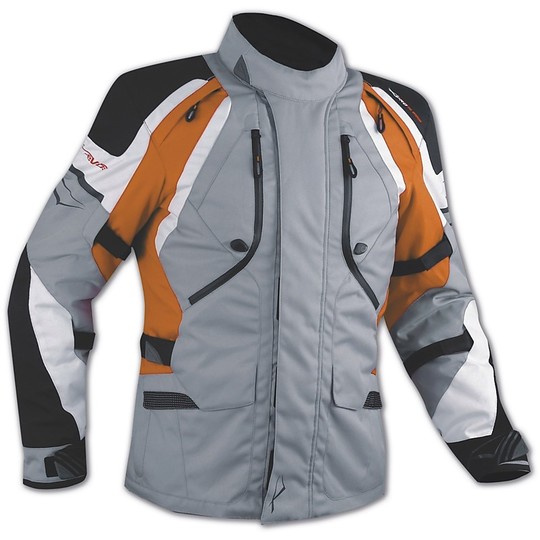 Moto Jacket Fabric A-Pro Spezial-Tourenwagen Ages Grau / Orange