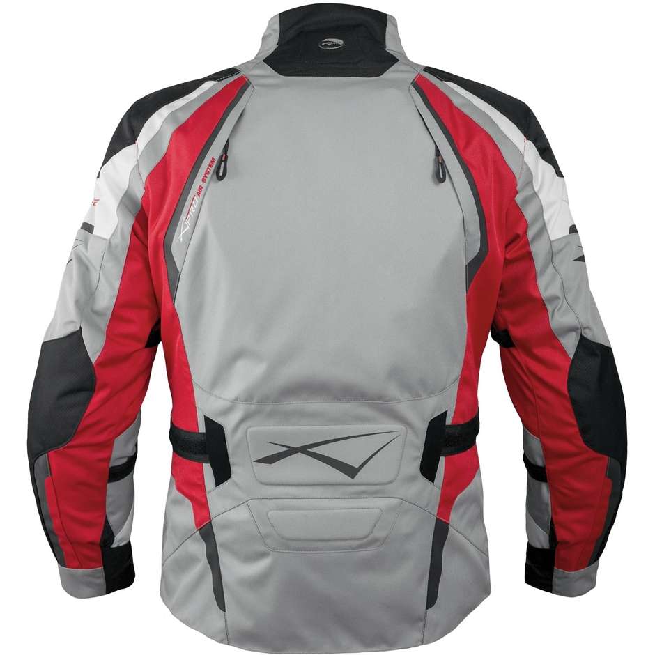 Moto Jacket Fabric A-Pro Spezial-Tourenwagen Ages Grau / Rot