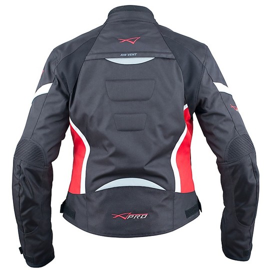 Moto jacket Fabric A-Pro Sports Hassen Lady Red
