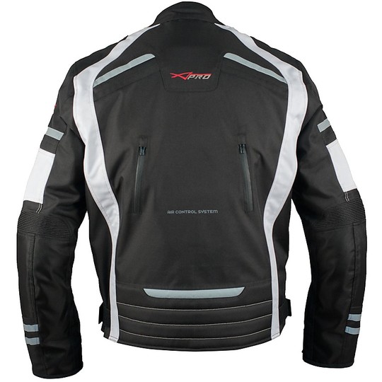 Moto jacket Fabric A-Pro Sports Mansel White / Black