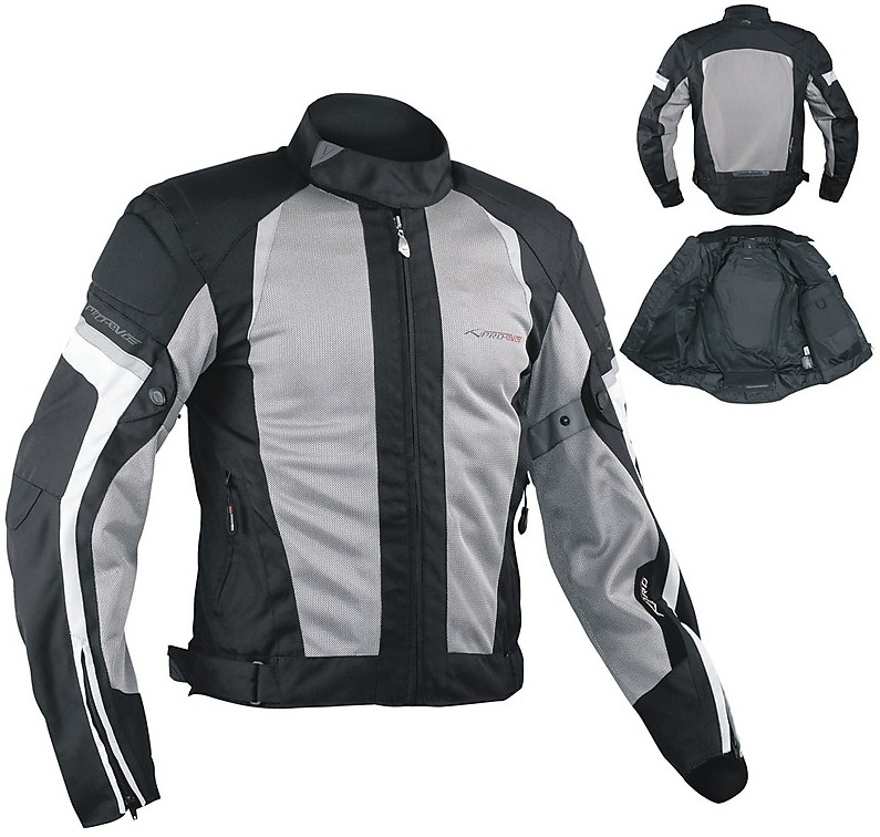 Moto Jacket Fabric APro Summer Perforated Aeolus Grey For