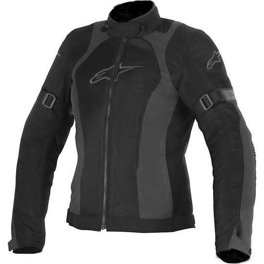Moto jacket Fabric Alpinestars Stella Amok Air Drystar Black Grey