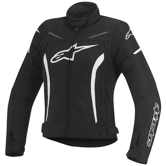Moto jacket Fabric Alpinestars Stella Rox Black White