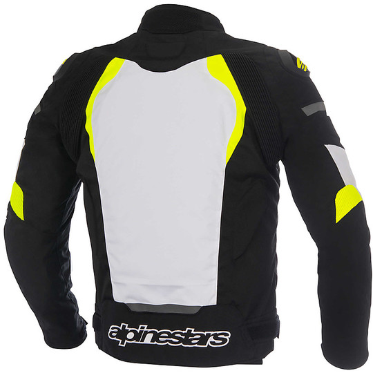 Moto jacket Fabric Alpinestars T-GP PRO White Black Fluorescent Yellow