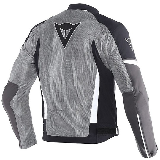 Moto jacket Fabric Dainese Air Chrono Tex Anthracite / Black / White