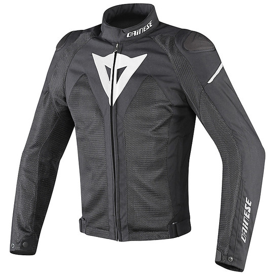 Moto jacket Fabric Dainese D-Dry Flux Hyper Black White