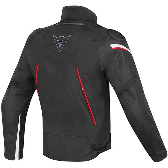 Moto jacket Fabric Dainese Stream Line D-Dry Black White Red