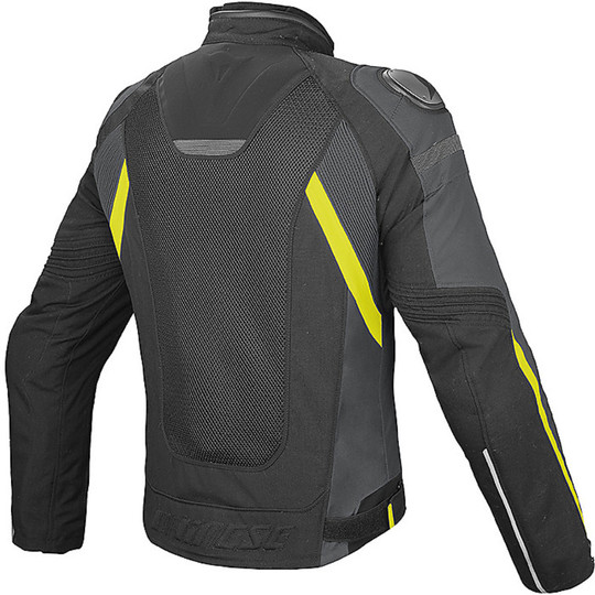 Moto jacket Fabric Dainese Super Speed ​​D-Dry Black / Dark / Yellow