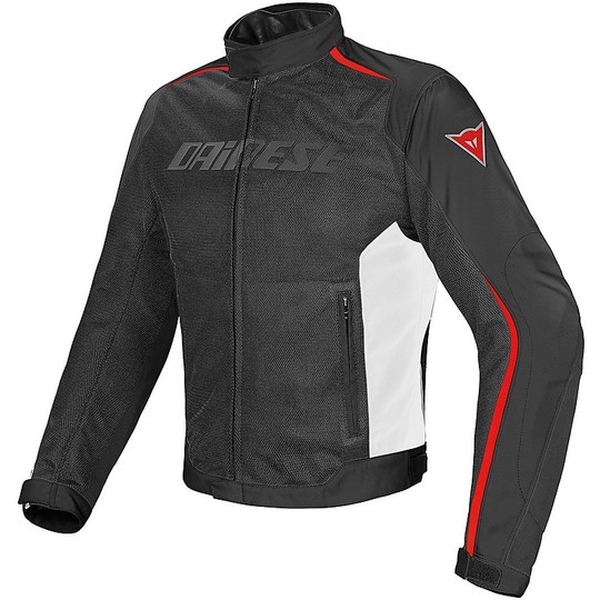 Moto jacket Fabric Hydra Flux Dainese D-Dry Black Red
