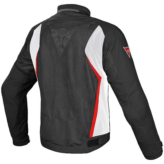 Moto jacket Fabric Hydra Flux Dainese D-Dry Black Red