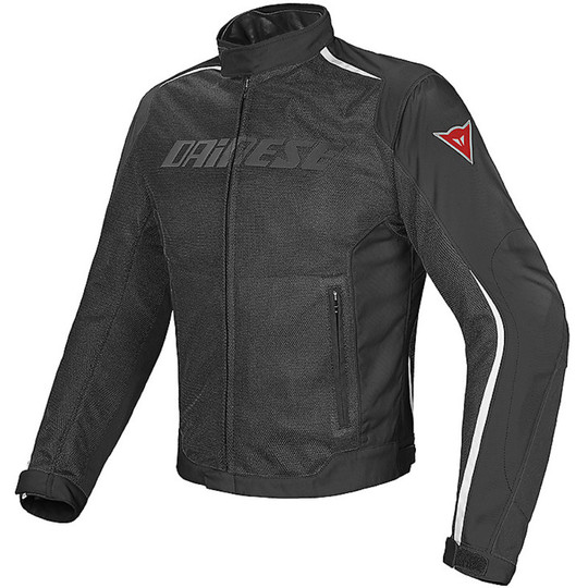 Moto jacket Fabric Hydra Flux Dainese D-Dry Black White