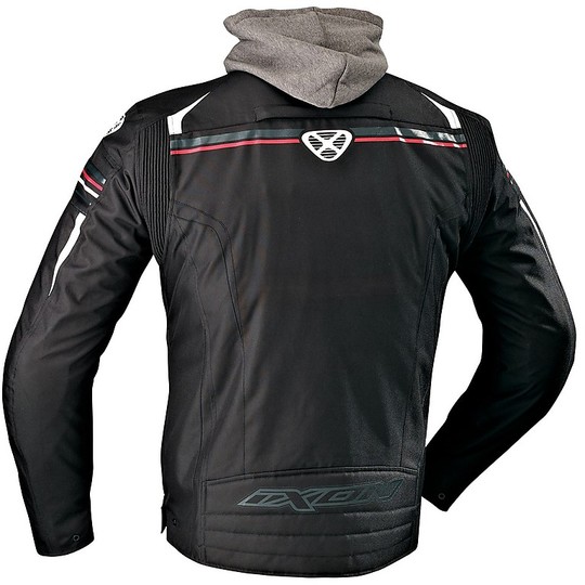 Moto jacket Fabric Ixon Dual Black White Red