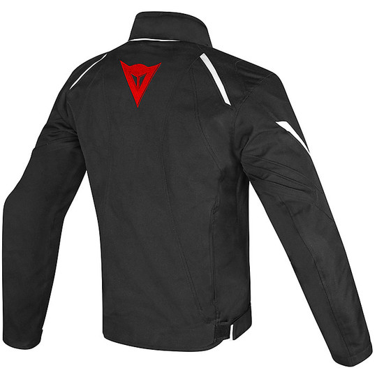 Moto jacket Fabric Laguna Seca D1 D-Dry Black Red White
