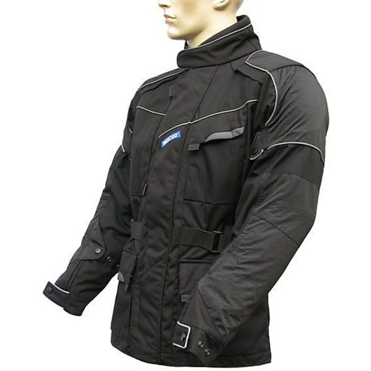 Moto Jacket Fabric Sparco Hi-Tech Long Color Black Fantastic
