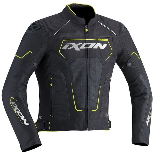 Moto jacket Fabric Traforato 3 in 1 Ixon Zephyr Air Hp Black Grey Yellow