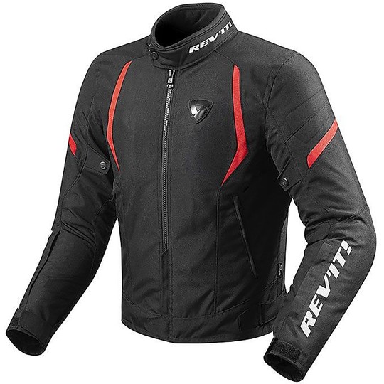 Moto jacket in Fabric 2017 Rev'it JUPITER 2 Black Red