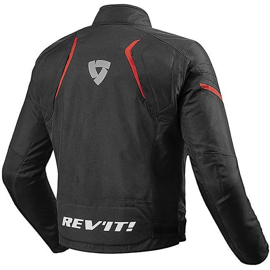 Moto jacket in Fabric 2017 Rev'it JUPITER 2 Black Red
