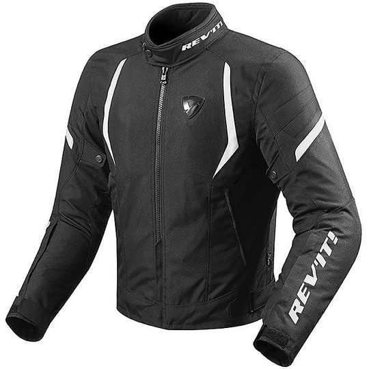 Moto jacket in Fabric 2017 Rev'it JUPITER 2 Black White