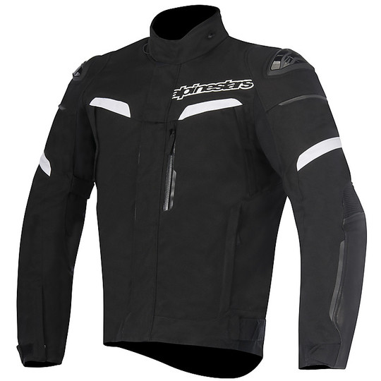 Moto jacket in fabric Alpinestars PIKES DRYSTAR JACKET Black White