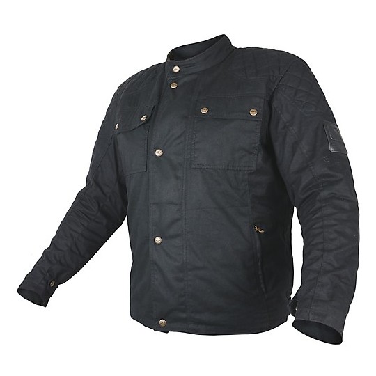Moto jacket in Overlap Phil Black Fabric