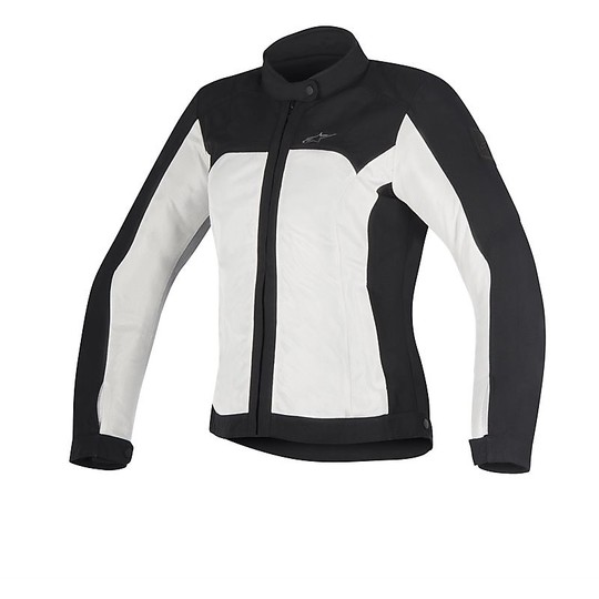 Moto jacket in Women fabric Alpinestars Air Eloise Black Grey