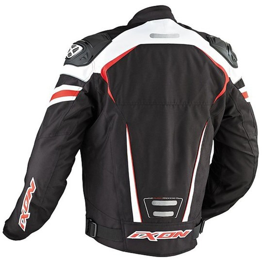Moto Jacket Ixon Typhon Race 4 Seasons Hp Black White