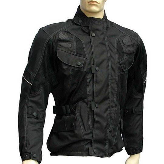 Moto Jacket Jacket Fabric 3 Layer All Season Summer Winter